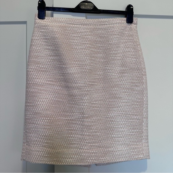 J.Crew Tweed Pencil Skirt w/Metallic Silver Thread - Picture 7 of 10